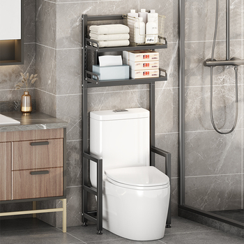 Longxia 0173-S012 3 aukštų grindų vonios kambario stovas tualetai ir skalbimo mašinai, apkrova 20 kg, paviršiaus dažai kepimo