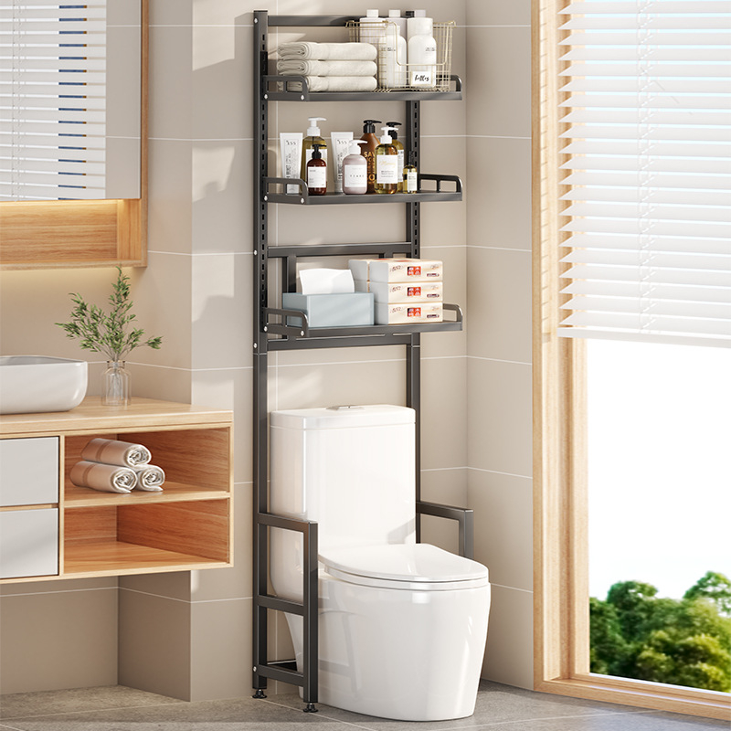 Longxia 0173-S012 3 aukštų grindų vonios kambario stovas tualetai ir skalbimo mašinai, apkrova 20 kg, paviršiaus dažai kepimo