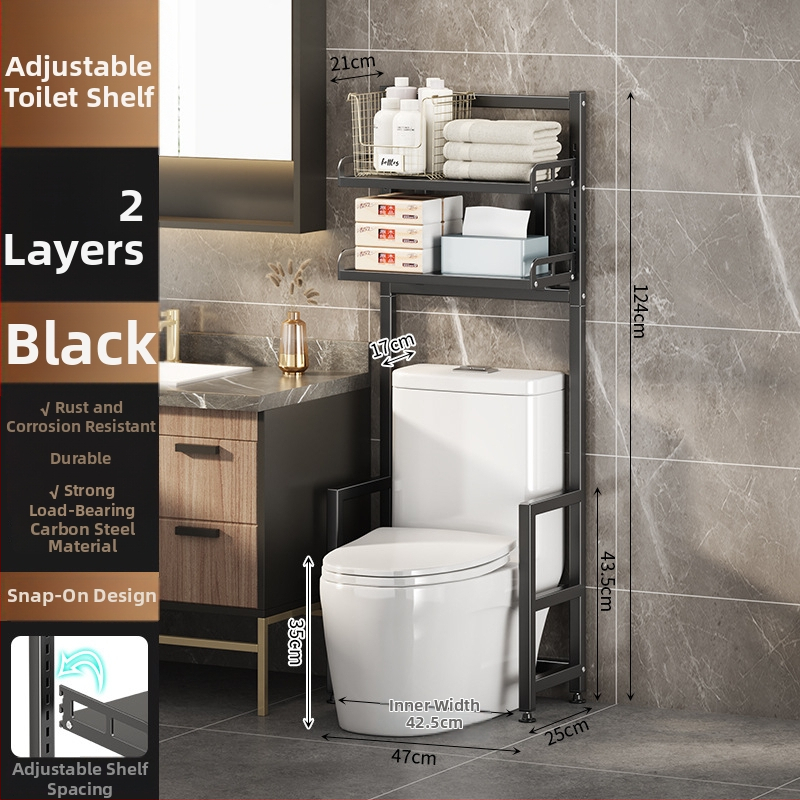 Longxia 0173-S012 3 aukštų grindų vonios kambario stovas tualetai ir skalbimo mašinai, apkrova 20 kg, paviršiaus dažai kepimo