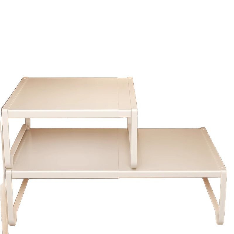 Raft de garderobă compartimentat pentru depozitare, din oțel-carbon, montaj fără găuri, stil modern minimalist, 1 nivel