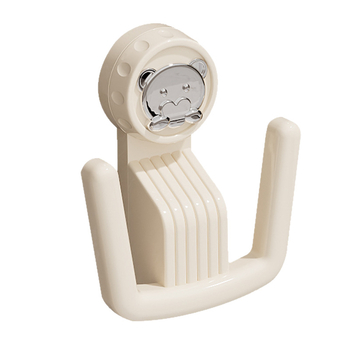 Raft pentru papuci de baie, cu ventuză, montat pe perete, din plastic, 1 nivel, stil modern minimalist pentru baie