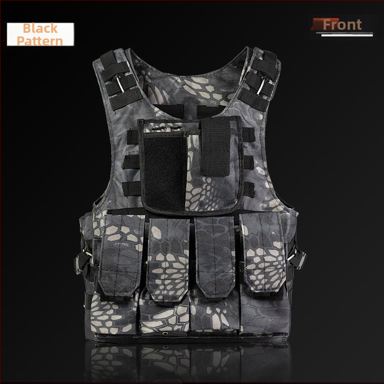 Balistinė taktikinė liemenė su kamufližu, atspari įsmeigimui, greitas atleidimas plieno siūlais, amfinis ir lengvas triląsų šarvas