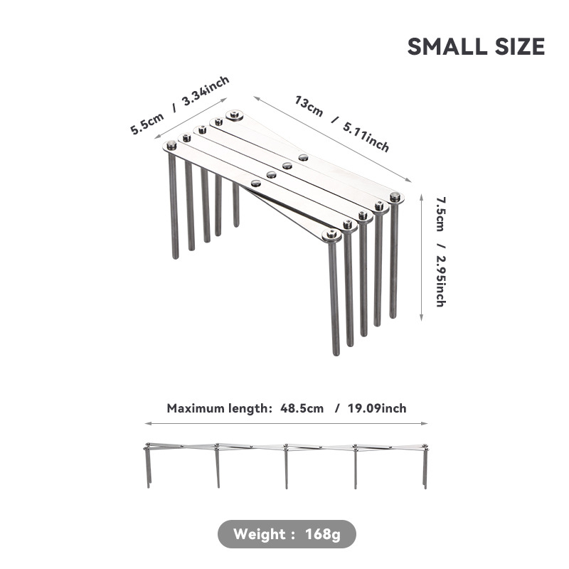 Nerūdijančio plieno ištemptinis sulankstomas šoninis laikiklis plokštėms ir puodų dangteliams laikyti, išardomas daugiakryptis virtuvės organizatorius