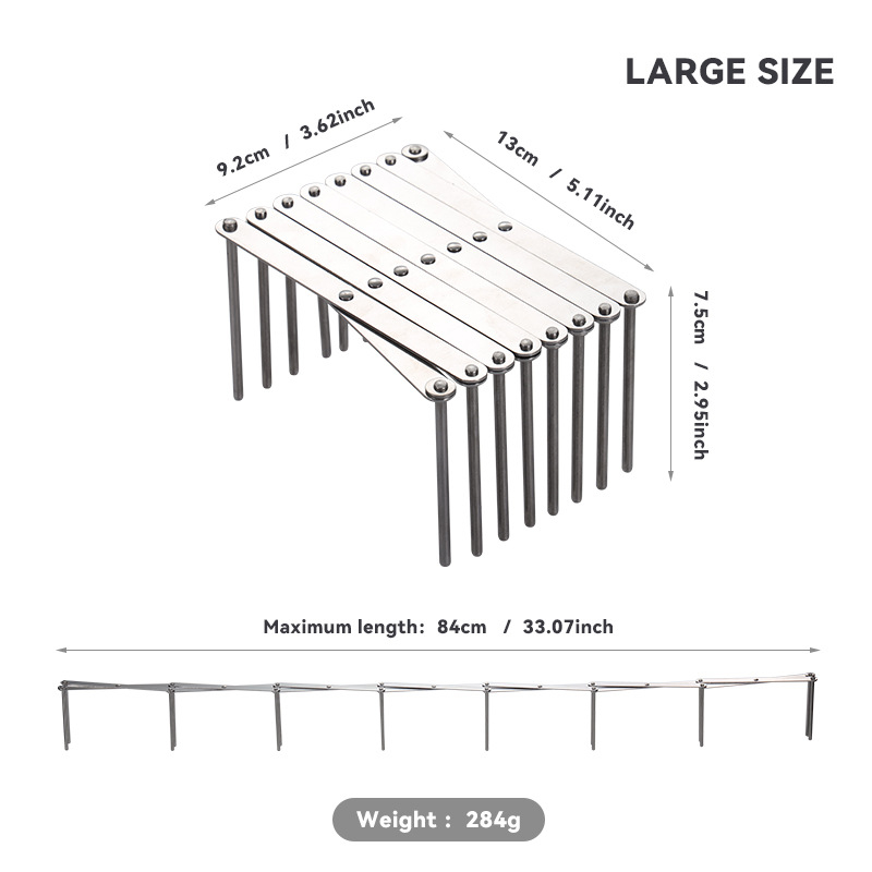 Nerūdijančio plieno ištemptinis sulankstomas šoninis laikiklis plokštėms ir puodų dangteliams laikyti, išardomas daugiakryptis virtuvės organizatorius