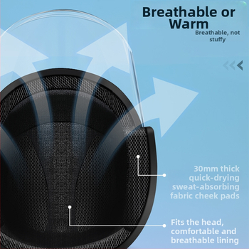 JDTK ABS pusgalvio šalmas elektriniam transportui GB811-2022B – suaugusiems, visus metų laikus, miesto vairavimui, atspari lietui