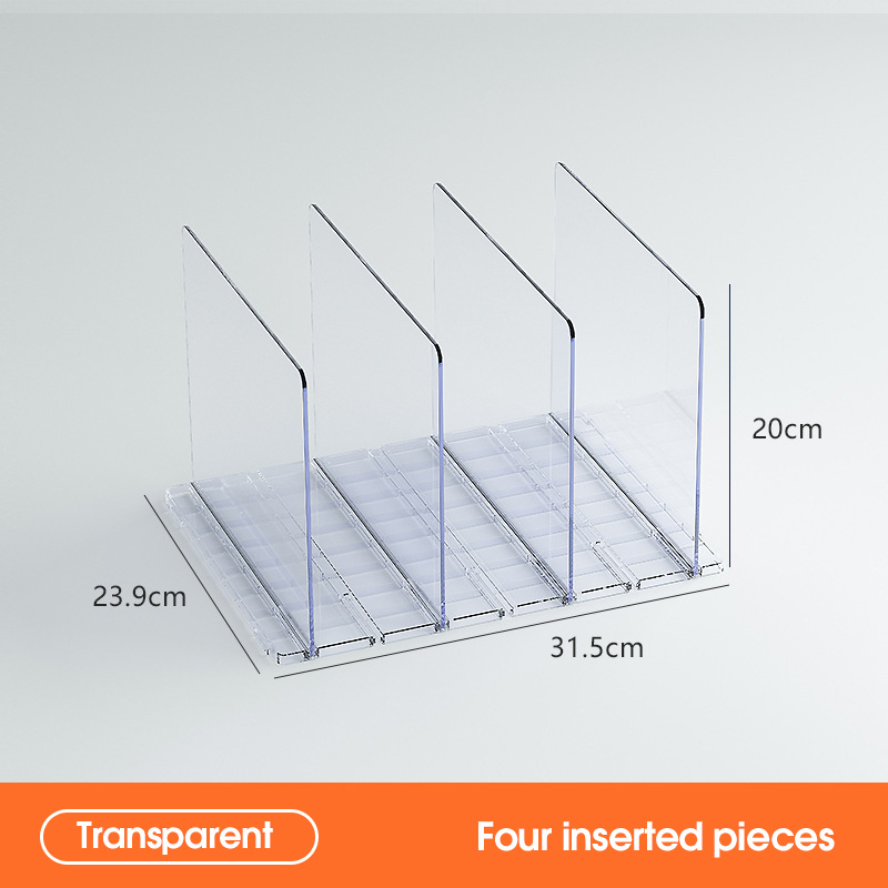 Пластмасов 5-етажен гардеробен органайзер, настолен монтаж
