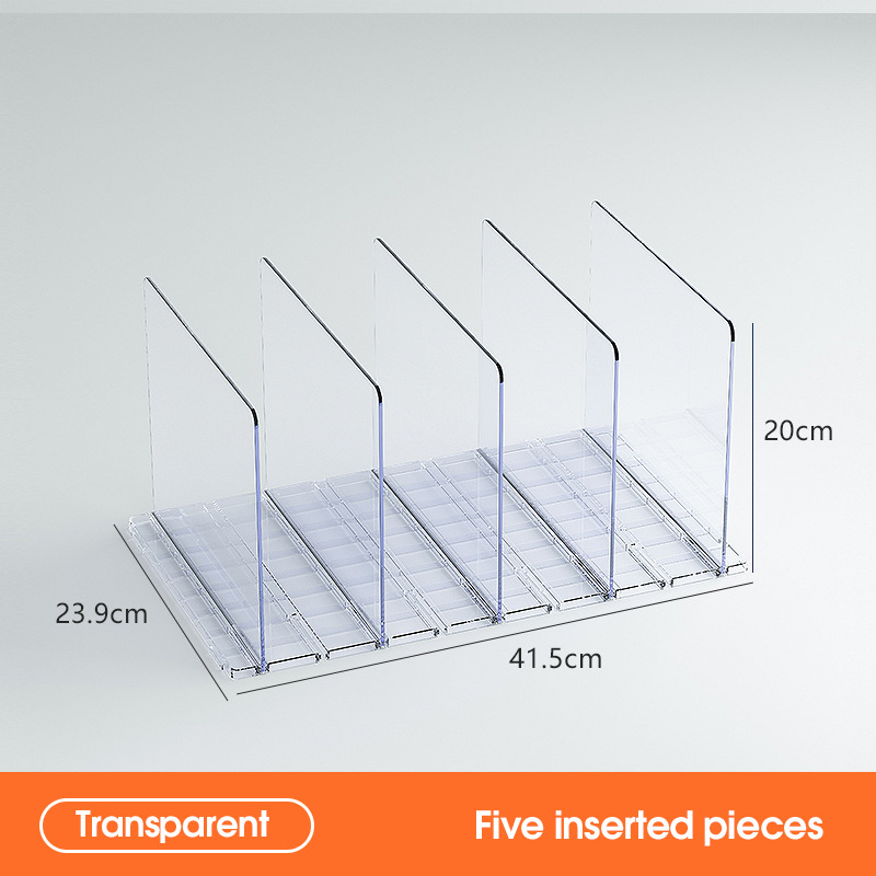 Пластмасов 5-етажен гардеробен органайзер, настолен монтаж