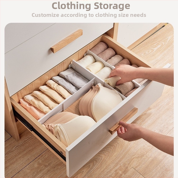 Plastmasas virtuves atvilktnes organizētājs ar teleskopisku dalītāju, japāņu stilā, sienas piesūcekņa uzstādīšana, 1 slānis, Mai Qi zīmols