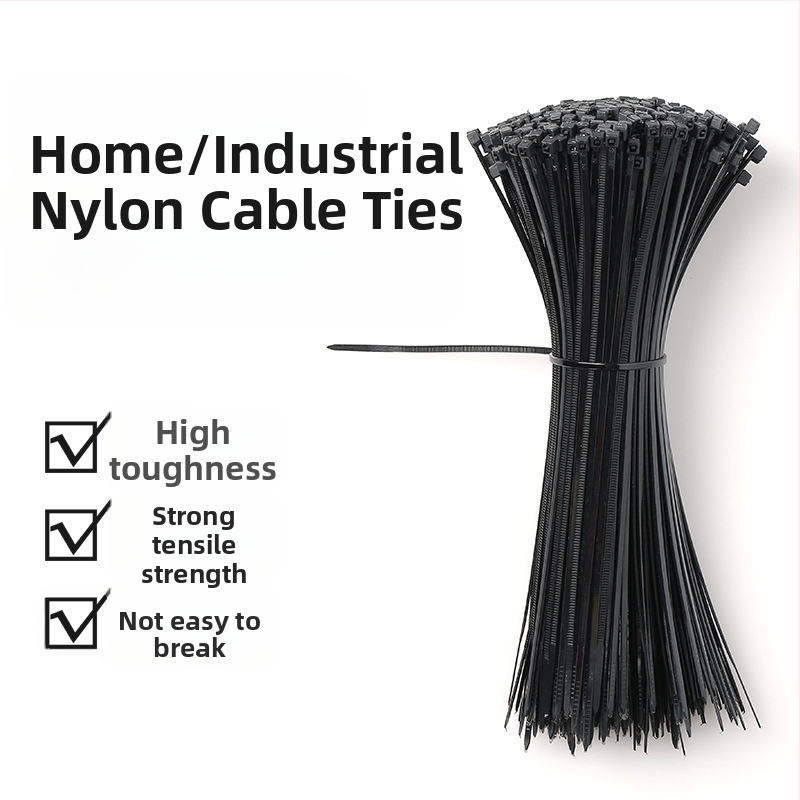 Colier din nailon pentru cabluri – închidere automată, design simplu și modern, brand Qianchuan, lansare 2024.