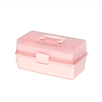 Cutie de unelte pentru artă cu 3 niveluri – cutie de depozitare pentru birou, PP plastic, 2L capacitate, imprimare logo, set de 6 bucăți