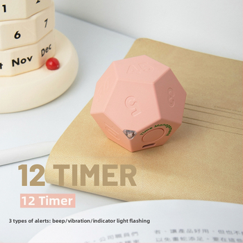Tajmer s gravitacijskim senzorom za učenje i kuhinju, digitalni, napajanje baterijom, ABS kućište
