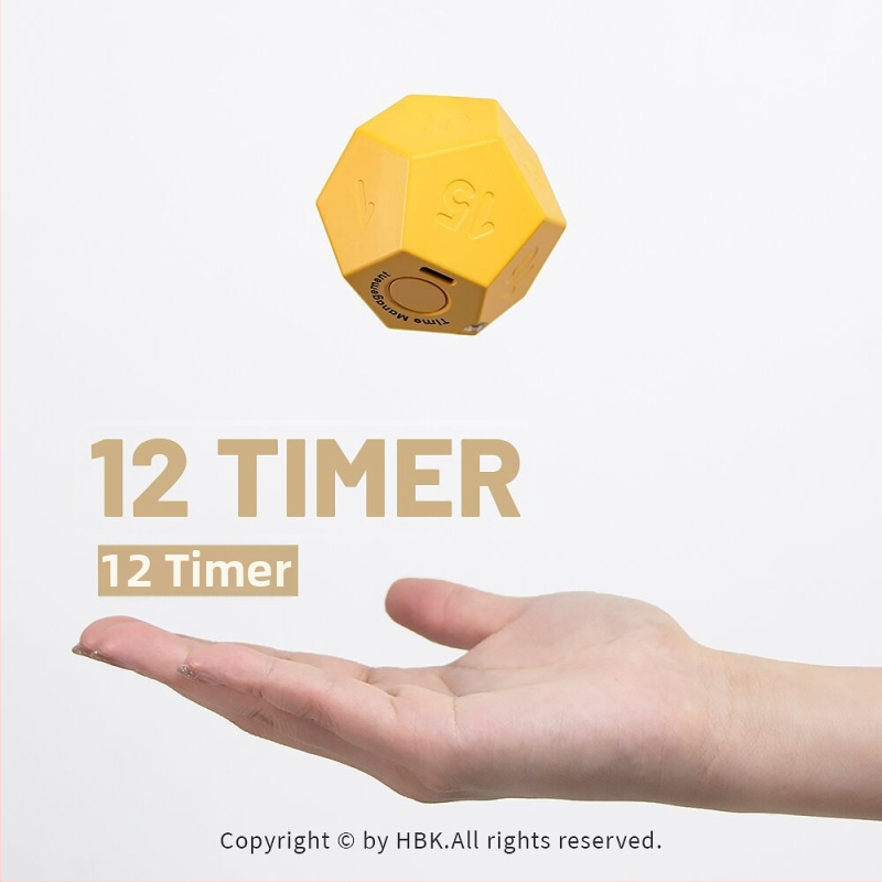 Cronometru digital cu senzor de gravitație pentru studiu și bucătărie, alimentare cu baterie, carcasă ABS