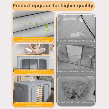 Kutija za skladištenje od Oxford tkanine, sklopiva, s ručkom, kapacitet 100–150 L