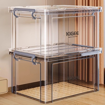 Prozirna kutija za skladištenje, velike kapacitete, polipropilen, prijenosna, za odjeću, igračke i deke