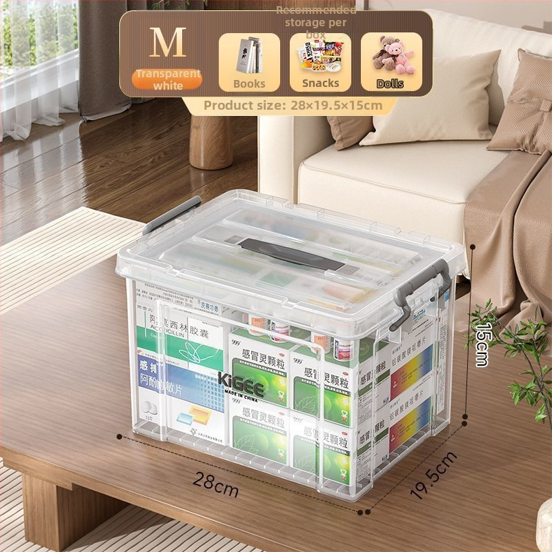 Prozirna kutija za skladištenje, velike kapacitete, polipropilen, prijenosna, za odjeću, igračke i deke