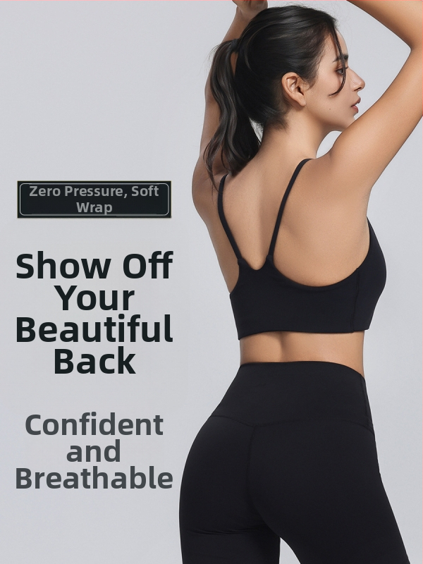 Športová podprsenka s tenkými ramienkami, plný košíček a tenký tvarovaný košíček, pevné dvojité ramienka, hlavný materiál 80% nylon / 20% spandex, podšívka: spandex