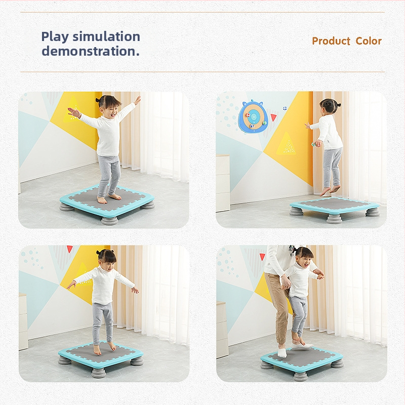 Iekštelpas bērnu trampolīna sensoriskai apmācībai un fitnesam, EVA materiāls, pielāgojama apstrāde