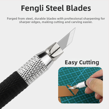 Joist Sada DIY gravírovania a vyrezávania: gumová pečiatka, nožík na vyrezávanie papiera, vyrezávací nôž, filmový nôž, súprava gravírovacích pier