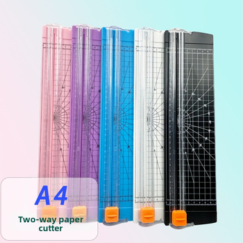 Tăietor de hârtie A4, manual, corp din plastic, model 810 bidirecțional