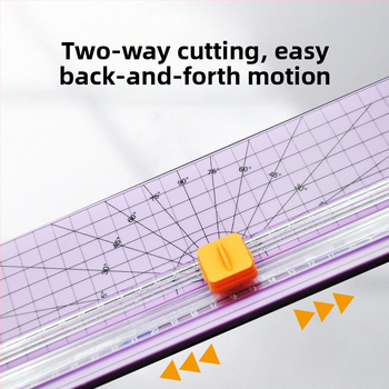 Tăietor de hârtie A4, manual, corp din plastic, model 810 bidirecțional