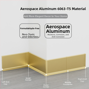 Aliuminio lydinio lipnioji apdailos plokštė – be gręžimo, klijavimas, plokščias modernus minimalistinis stilius