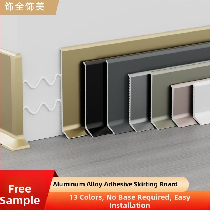 Aliuminio lydinio lipnioji apdailos plokštė – be gręžimo, klijavimas, plokščias modernus minimalistinis stilius