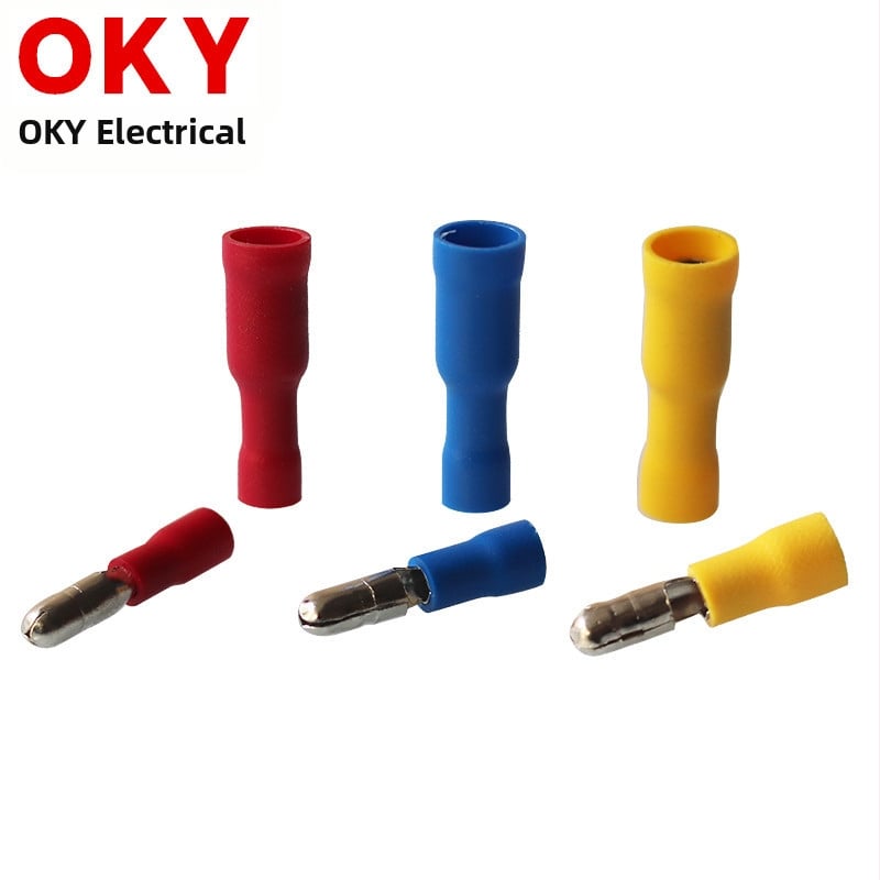 Termiāli FRD2-156: aukstā prese DIN apaļie termināli, vara kontakti, PVC izolācija, 1 kodols