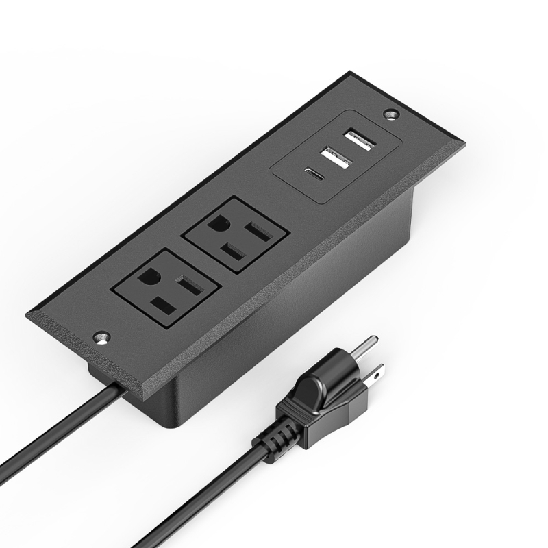 Įmontuojama baldų USB maitinimo lizda, daugiafunkcinė, ETL sertifikuota, 1500W, Gio