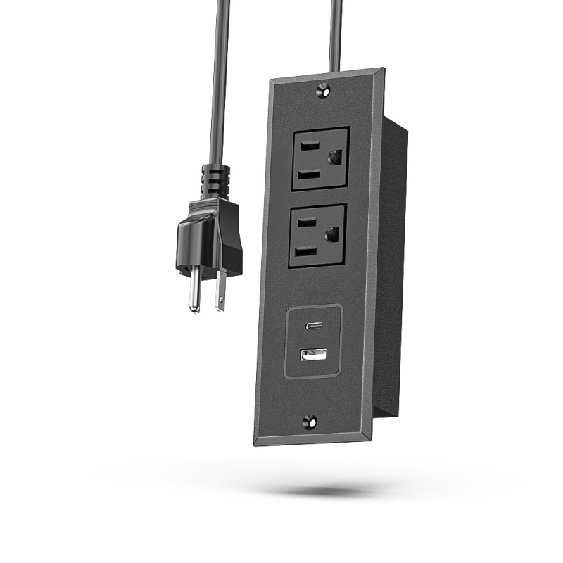 Įmontuojama baldų USB maitinimo lizda, daugiafunkcinė, ETL sertifikuota, 1500W, Gio