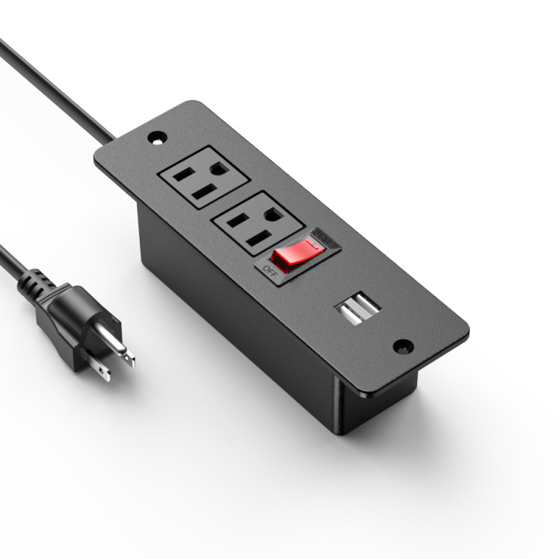 Įmontuojama baldų USB maitinimo lizda, daugiafunkcinė, ETL sertifikuota, 1500W, Gio