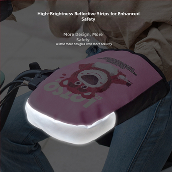 Ziemas rokturu vāciņi elektriskajiem transportlīdzekļiem | PU materiāls, bieza, universāls, pieaugušajiem, pārvietošanai un velosipēdu braukšanai