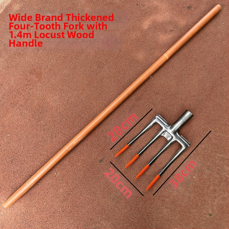 Manuaalne terasest kahvel-greider sügavaks mullaharimiseks, mangaanteras, põllumajandus