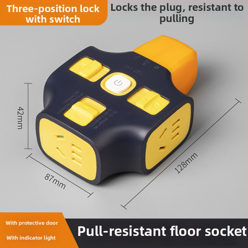 Maitinimo skirstytuvas su kištukais, 10-16 A, 220-250 V