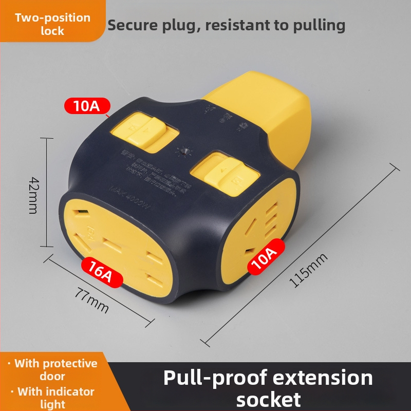 Maitinimo skirstytuvas su kištukais, 10-16 A, 220-250 V