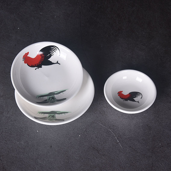 Keramička juha žlica s dugim držalom, Bone China, moderni minimalistički stil, cvjetni uzorak