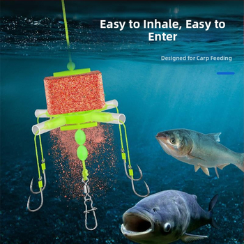 Oļiem galvas āķa komplekts – neslīdējošā dibena sistēma, jūras makšķere, plūdlis, flip āķis, kvadrātiska uzpeldes plāksne