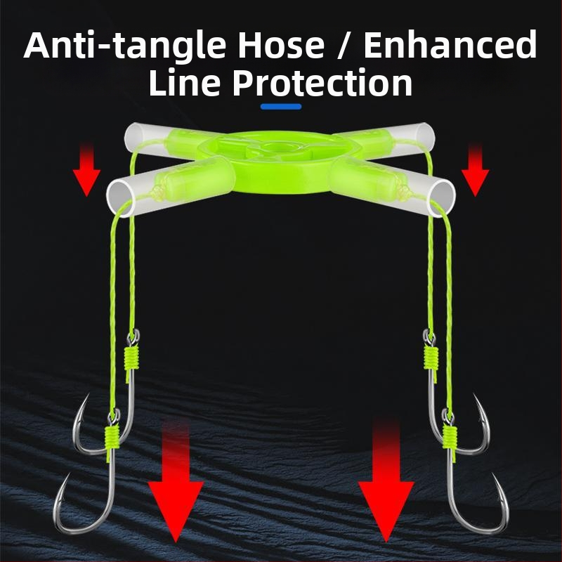 Oļiem galvas āķa komplekts – neslīdējošā dibena sistēma, jūras makšķere, plūdlis, flip āķis, kvadrātiska uzpeldes plāksne