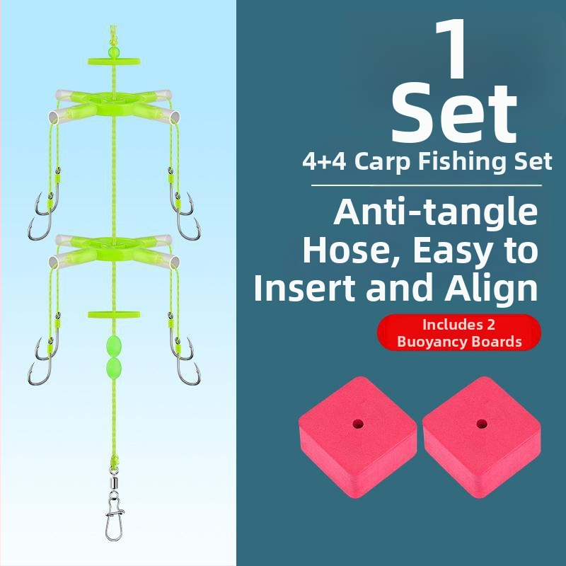 Oļiem galvas āķa komplekts – neslīdējošā dibena sistēma, jūras makšķere, plūdlis, flip āķis, kvadrātiska uzpeldes plāksne