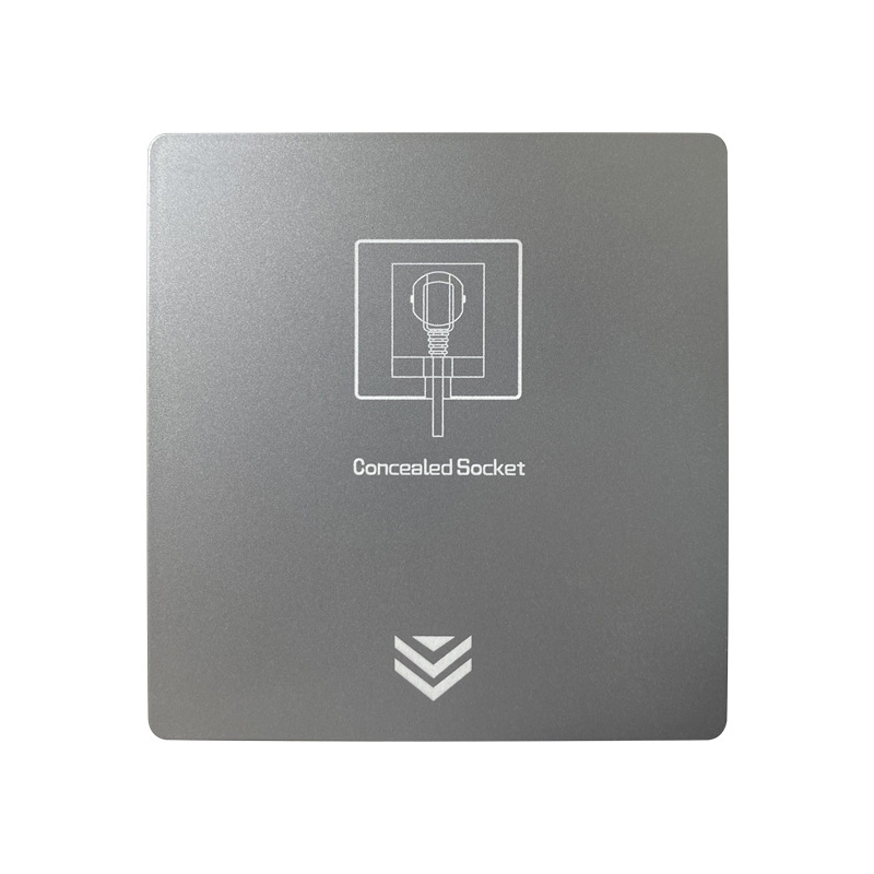 Bi Home Sienas montējama putekļu un ūdensdroša 5 kontakti kontaktligzda ledusskapim ar iebūētu paneli un slēdzi, iemontēta, 50–440V, 3C sertifikāts