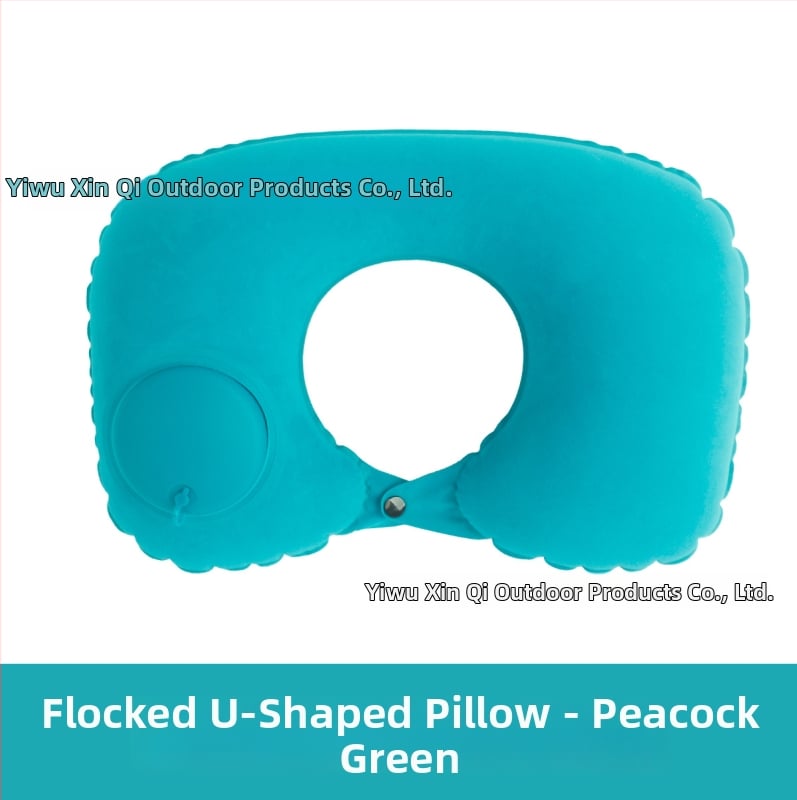 U-oblika putna jastučnica s punilom od polyester vlakana i navlakom od mliječne velur — Square Pillow, moderan minimalistički stil, za odrasle