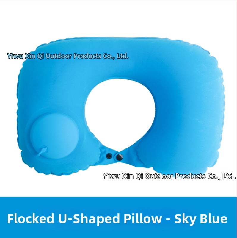 U-oblika putna jastučnica s punilom od polyester vlakana i navlakom od mliječne velur — Square Pillow, moderan minimalistički stil, za odrasle