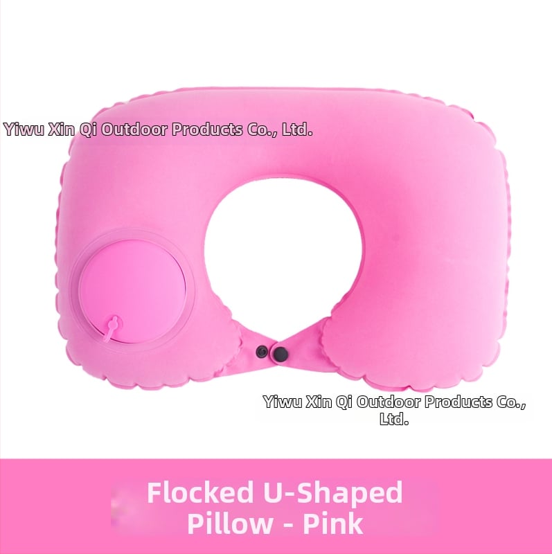 U-oblika putna jastučnica s punilom od polyester vlakana i navlakom od mliječne velur — Square Pillow, moderan minimalistički stil, za odrasle