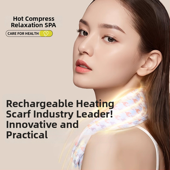 Grafeno šildomas kaklo skara su pečių apsauga, išmanus temperatūros reguliavimas, 5V, 35–55°C