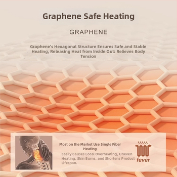 Grafeno šildomas kaklo skara su pečių apsauga, išmanus temperatūros reguliavimas, 5V, 35–55°C