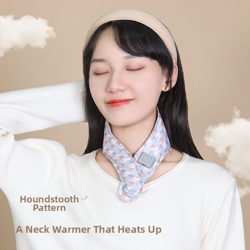 Grafeno šildomas kaklo skara su pečių apsauga, išmanus temperatūros reguliavimas, 5V, 35–55°C