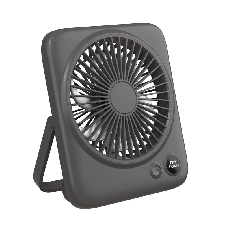 Настолен USB спрей охлаждащ вентилатор с вградена батерия 4000mAh, безчетков мотор, 3 скорости и осцилация нагоре-надолу