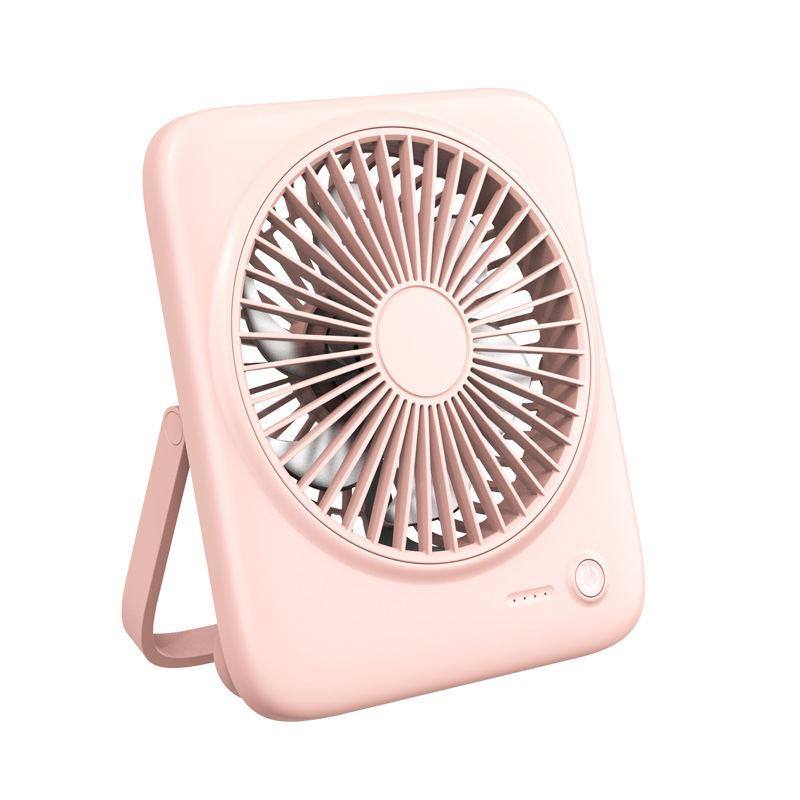 Настолен USB спрей охлаждащ вентилатор с вградена батерия 4000mAh, безчетков мотор, 3 скорости и осцилация нагоре-надолу