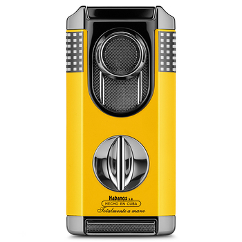 Cigarešu aizdedzinātājs, pretvējš, trīs vienā ar V griezumu, cinka sakausējums, butāns CB-24FT2