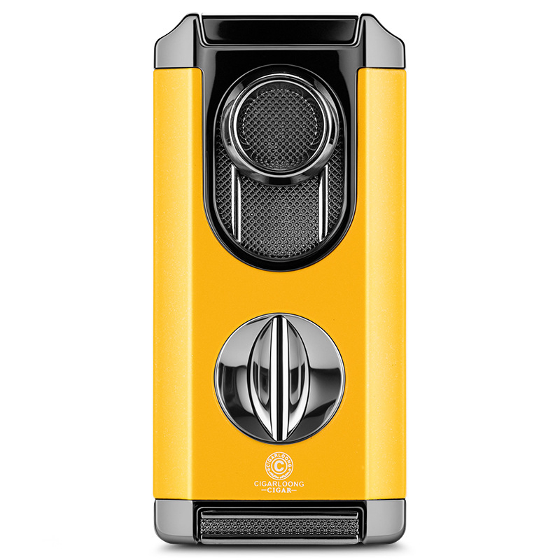 Cigarešu aizdedzinātājs, pretvējš, trīs vienā ar V griezumu, cinka sakausējums, butāns CB-24FT2