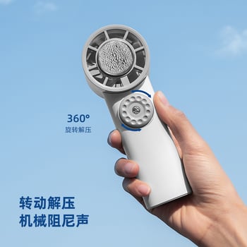 Ručni USB punjivi ventilator s ugrađenom baterijom 2000–4000mAh, 6 lopatica, 100 razina brzine zraka, ABS kućište, niski šum ispod 36 dB